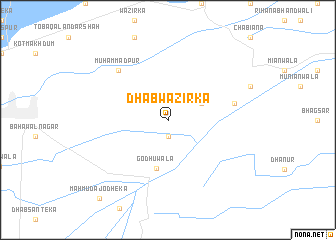 map of Dhāb Wazīrka