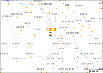 map of Dhāb