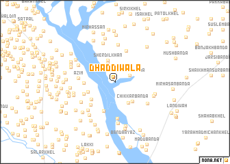 map of Dhaddīwāla