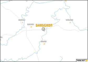 map of Dhadgaon