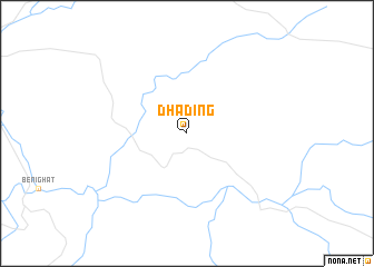 map of Dhāding