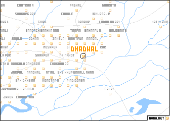 map of Dhadwāl