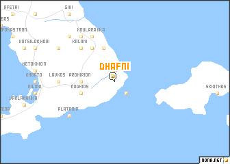 map of Dháfni
