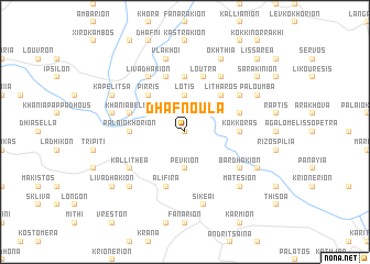 map of Dhafnoúla