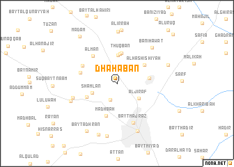 map of Dhahabān