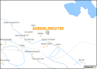 map of Dhāhī al Makūtar