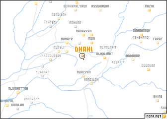 map of Dhahī