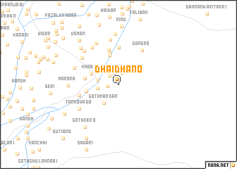 map of Dhaidhāno