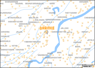 map of Dhainke