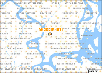 map of Dhākairhāti