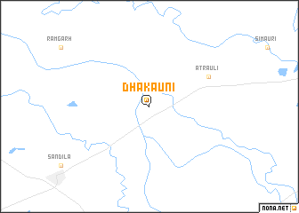 map of Dhakauni