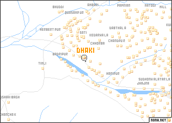 map of Dhāki