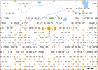 map of Dhākua