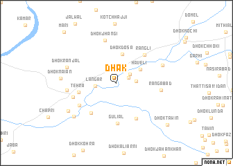 map of Dhāk