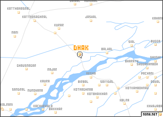 map of Dhāk