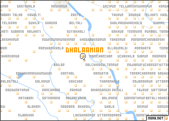 map of Dhala Āmiān