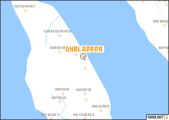map of Dhālapāra