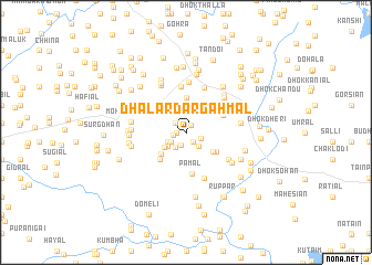 map of Dhalār Dargāh Mal