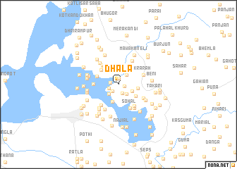 map of Dhala