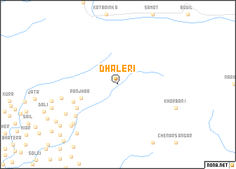 map of Dhaleri