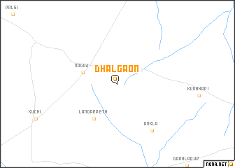 map of Dhālgaon