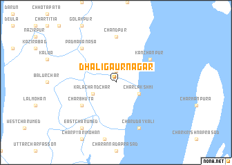 map of Dhali Gaurnagar