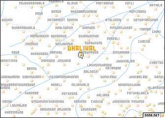 map of Dhāliwāl