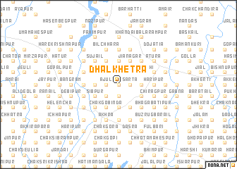 map of Dhalkhetra