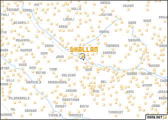 map of Dhallān