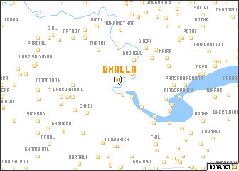 map of Dhalla