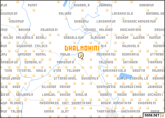 map of Dhalmohini