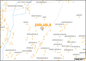 map of Dhalwāla