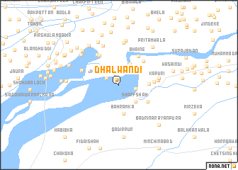 map of Dhalwandi