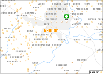 map of Dhāmān