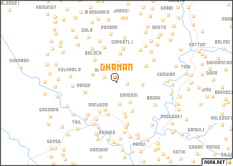 map of Dhaman