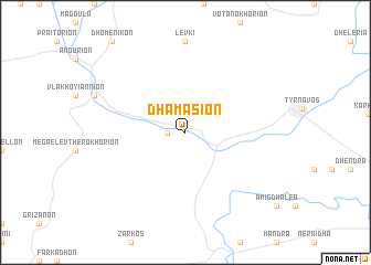 map of Dhamásion