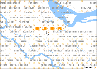 map of Dhāmchandrapur