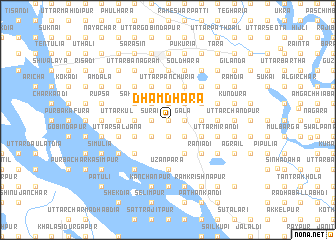 map of Dhāmdhara