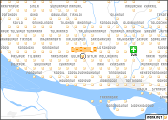 map of Dhāmila