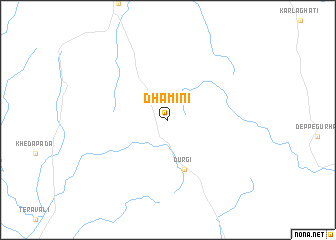 map of Dhāmini