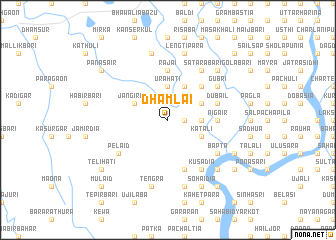 map of Dhāmlai