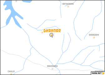 map of Dhamnār
