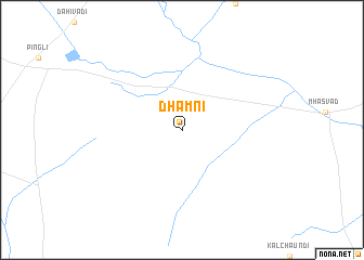 map of Dhamni