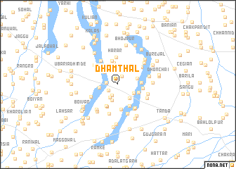 map of Dhamthāl