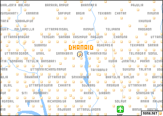 map of Dhanāid