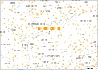 map of Dhana Karia