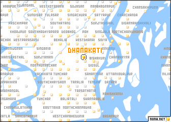 map of Dhānakāti