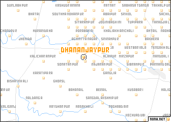 map of Dhananjaypur