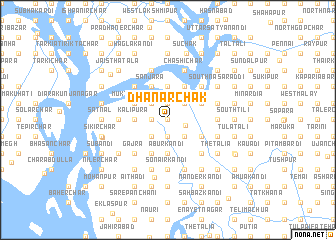 map of Dhanār Chak