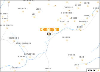 map of Dhana Sar